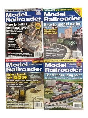 Model Railroader Magazines Lot Of 4 Issues  2009 And 2016